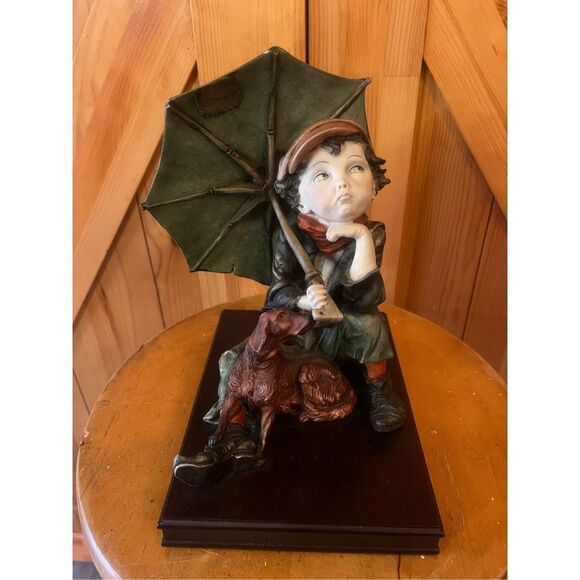 Giuseppe Armani “Awaiting The Rainbow”  Florence Sculture, Signed - Picture 1 of 6